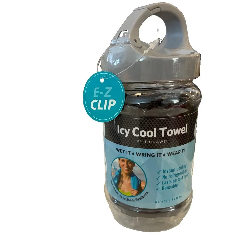 Icy Cool Towel By Therawell NEW lasts 4 Hours Reusable